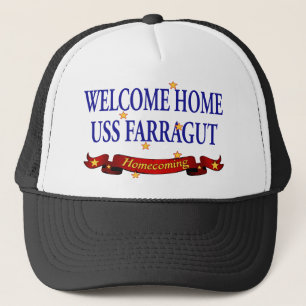 Välkomnande hem- USS Farragut Keps