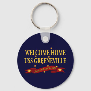 Välkomnande hem- USS Greeneville Nyckelring