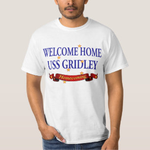 Välkomnande hem- USS Gridely T-shirt