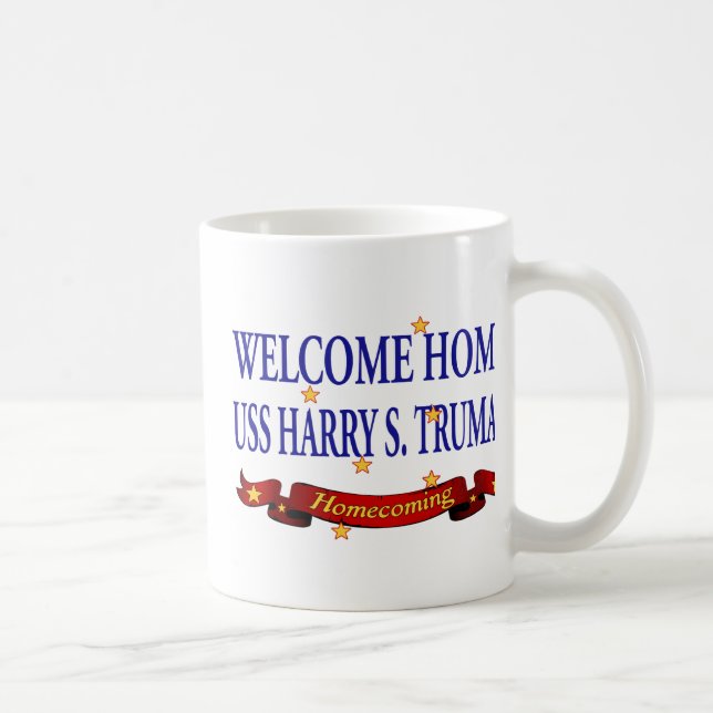 Välkomnande hem- USS Harry S. Truman Kaffemugg (Höger)
