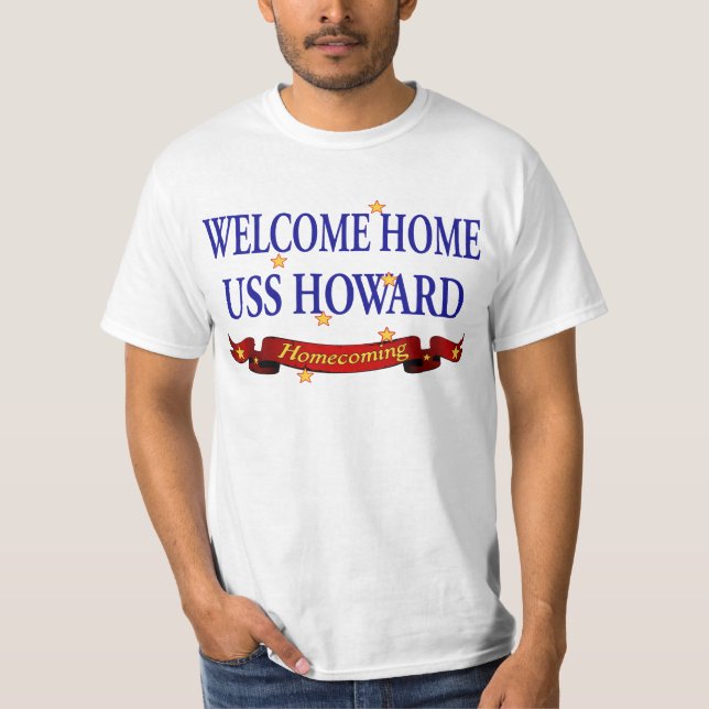 Välkomnande hem- USS Howard Tee Shirt (Framsida)