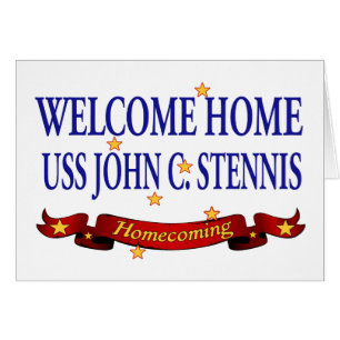 Välkomnande hem- USS John C. Stennis Hälsningskort