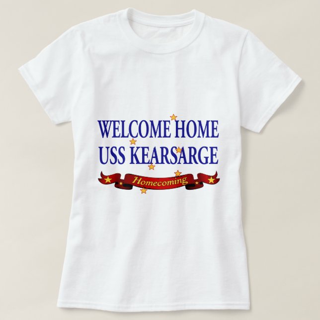 Välkomnande hem- USS Kearsarge T-shirt (Design framsida)