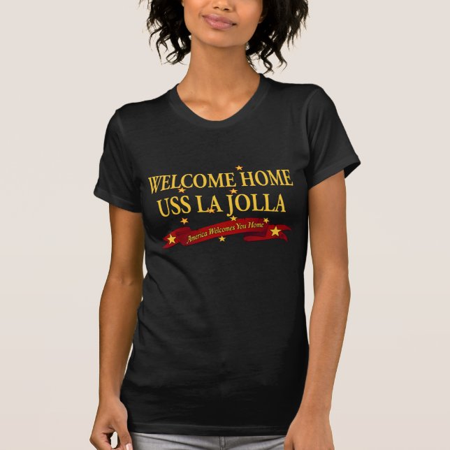 Välkomnande hem- USS La Jolla Tee Shirt (Framsida)