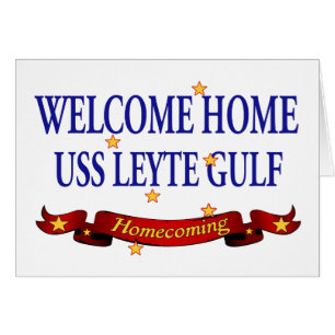 Välkomnande hem- USS Leyte Gulf Hälsningskort