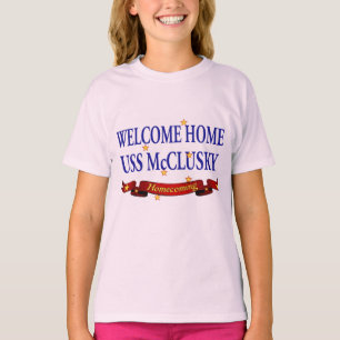 Välkomnande hem- USS McClusky T Shirt