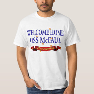 Välkomnande hem- USS McFaul Tee Shirt