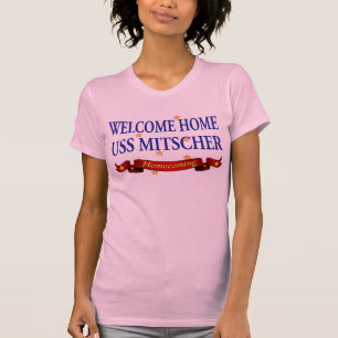 Välkomnande hem- USS Mitscher Tee Shirt