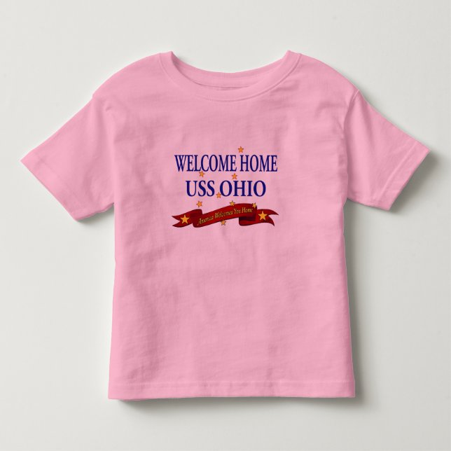 Välkomnande hem- USS Ohio T-shirt (Framsida)