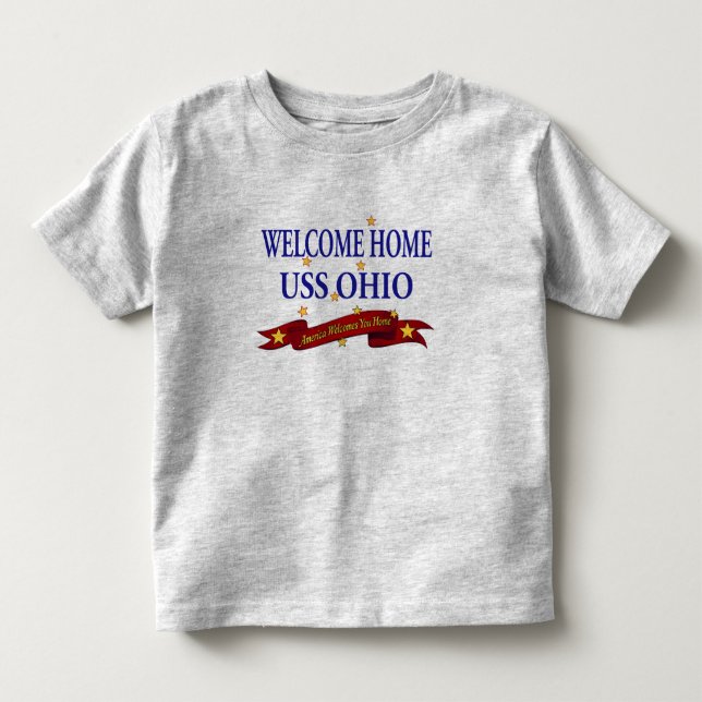 Välkomnande hem- USS Ohio Tee Shirt (Framsida)