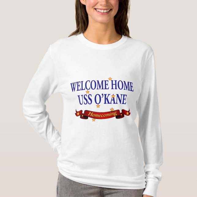 Välkomnande hem- USS O'Kane T Shirt (Framsida)