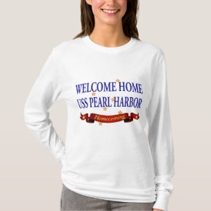 Välkomnande hem- USS Pearl Harbor T-shirt