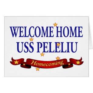 Välkomnande hem- USS Peleliu Hälsningskort