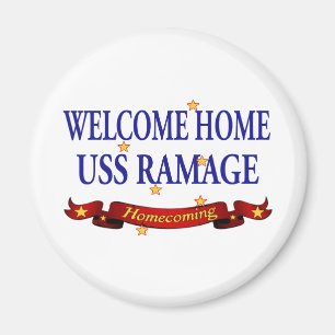 Välkomnande hem- USS Ramage Magnet