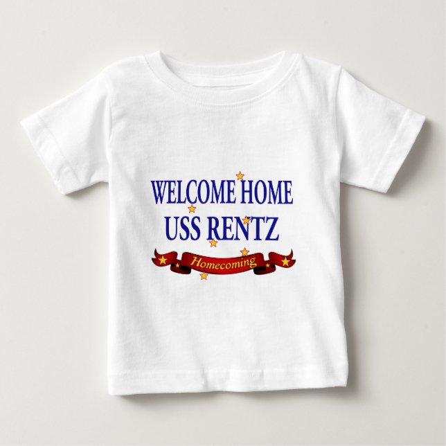 Välkomnande hem- USS Rentz T-shirt (Framsida)