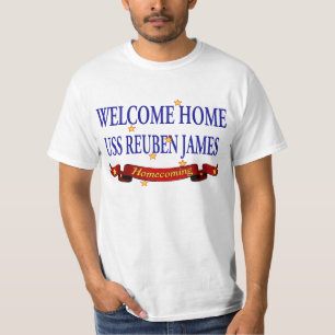 Välkomnande hem- USS Reuben James T Shirt