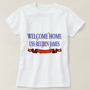 Välkomnande hem- USS Reuben James T Shirt