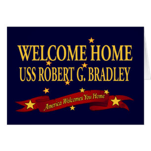 Välkomnande hem- USS Robert G. Bradley Hälsningskort