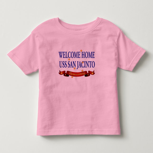 Välkomnande hem- USS San Jacinto Tee Shirt (Framsida)