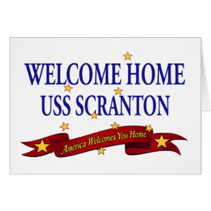Välkomnande hem- USS Scranton Hälsningskort