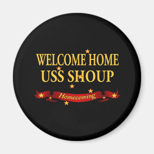 Välkomnande hem- USS Shoup Magnet
