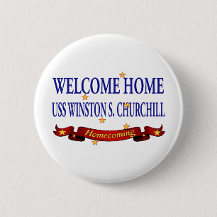 Välkomnande hem- USS Winston S. Churchill Knapp