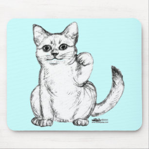 Välkomnande Kitty Cat Maneki Neko Musmatta