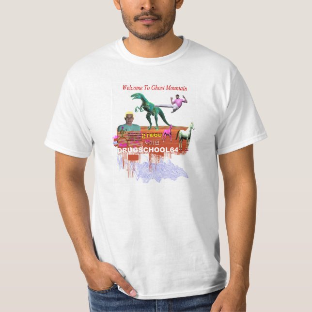 VÄLKOMNANDE SOM VARAR SPÖKSKRIVAREARE BERG TEE SHIRT (Framsida)