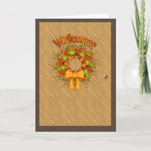 Välkomnande-Thanksgiving kort