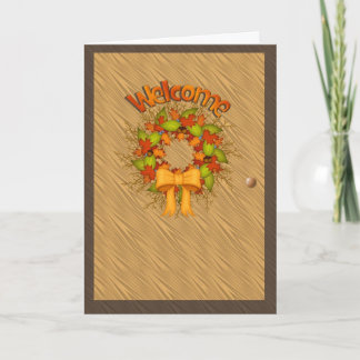 Välkomnande-Thanksgiving kort