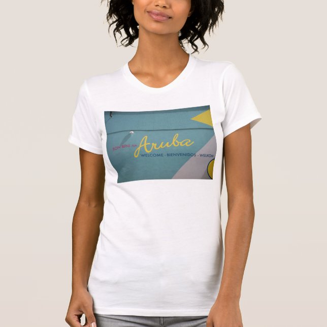 Välkomnande till Aruba Tee Shirt (Framsida)