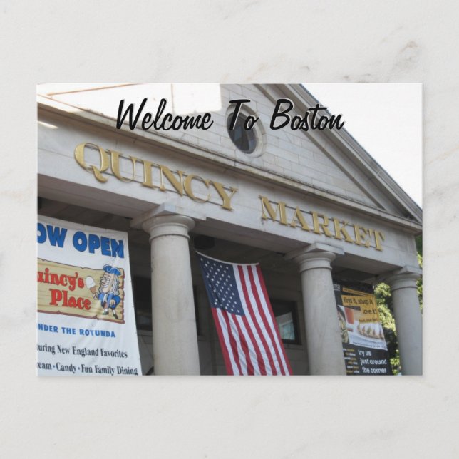 Välkomnande till Boston Vykort (Framsida)