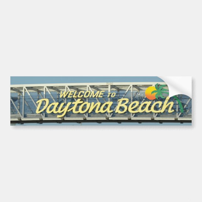 Välkomnande till Daytona Beach Bildekal (Framsidan)