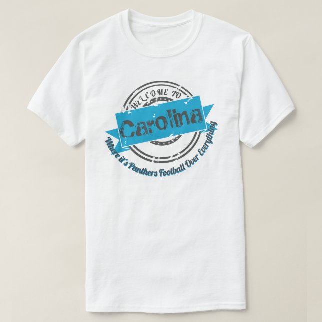 Välkomnande till den Carolina vitT-tröja T Shirt (Design framsida)