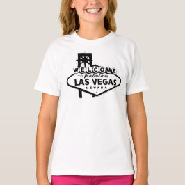 Välkomnande till den grafiska Las Vegas vektorn Tee Shirt