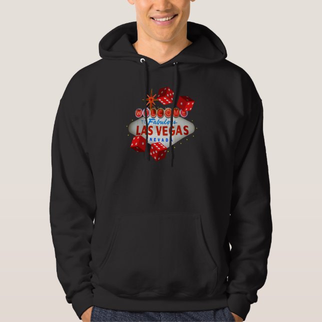 Välkomnande till den sagolika Las Vegas lyckliga Hoodie (Framsida)