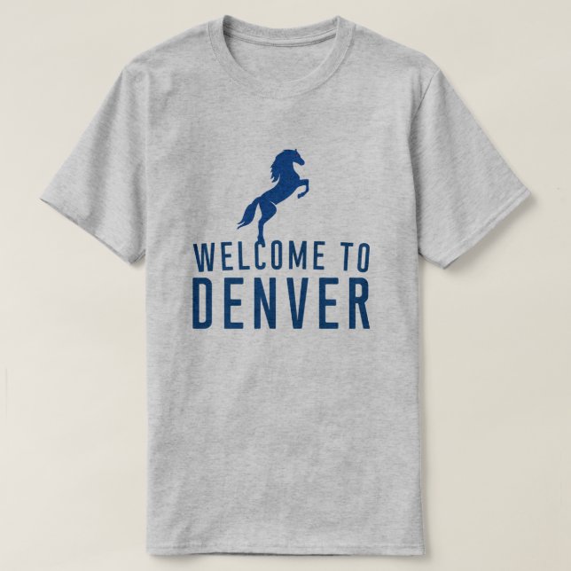 Välkomnande till Denver - demonhästT-tröja T Shirt (Design framsida)