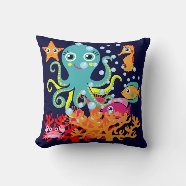 Välkomnande till hav kudde (Framsida)