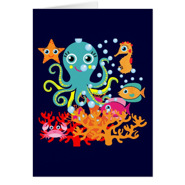 Välkomnande till hav OBS kort (Framsidan)