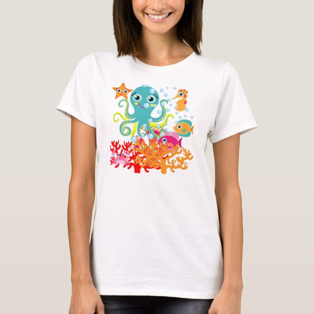 Välkomnande till hav t-shirt (Framsida)