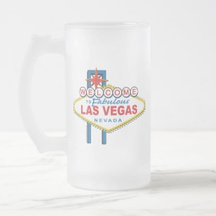 Välkomnande-till-Las-Vegas Frostat Ölglas