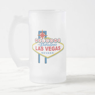 Välkomnande-till-Las-Vegas Frostat Ölglas