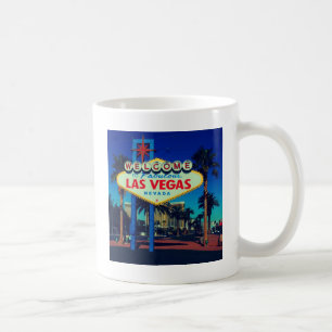 Välkomnande till Las Vegas! Kaffemugg