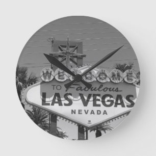Välkomnande till Las Vegas Rund Klocka