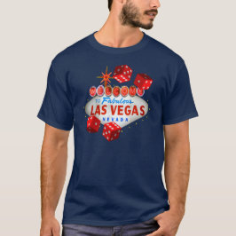 Välkomnande till Las Vegas tärningspelare skjortan Tee Shirt