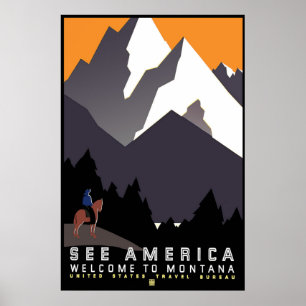 Välkomnande till Montana Poster