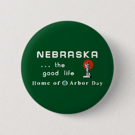 Välkomnande till Nebraska - USA vägmärket Knapp