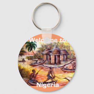välkomnande till Nigeria Nyckelring