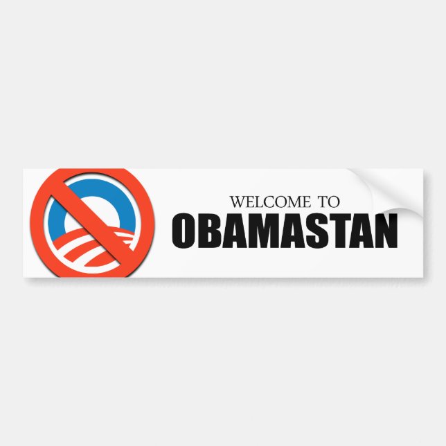 Välkomnande till Obamastan Bildekal (Framsidan)