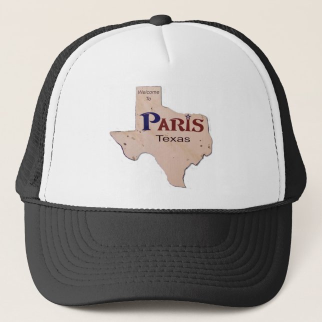 Välkomnande till Paris, Texas Truckerkeps (Framsida)